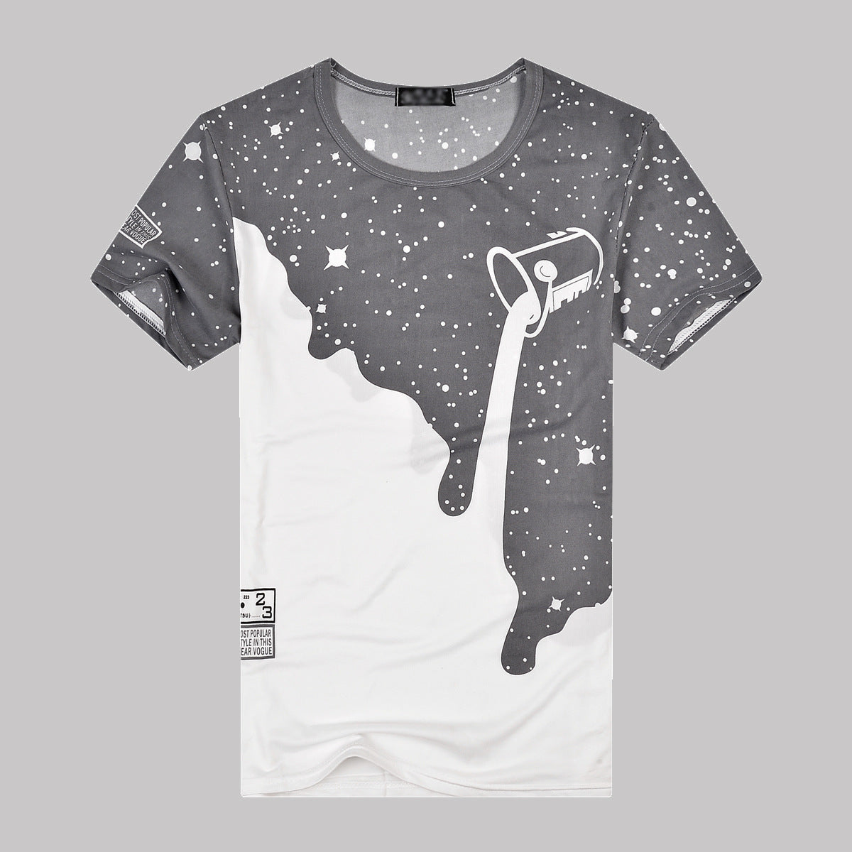 T-shirt men's trade men's full sky and milk men's milk men's short sleeved milk pattern advertising shirts customized wholesale