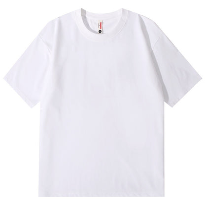 Ice Feeling Sorona Brushed T-shirt 220g American Round Neck Drop Shoulder