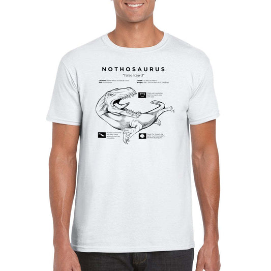 Dinosaur Print Short Sleeve Solid Color