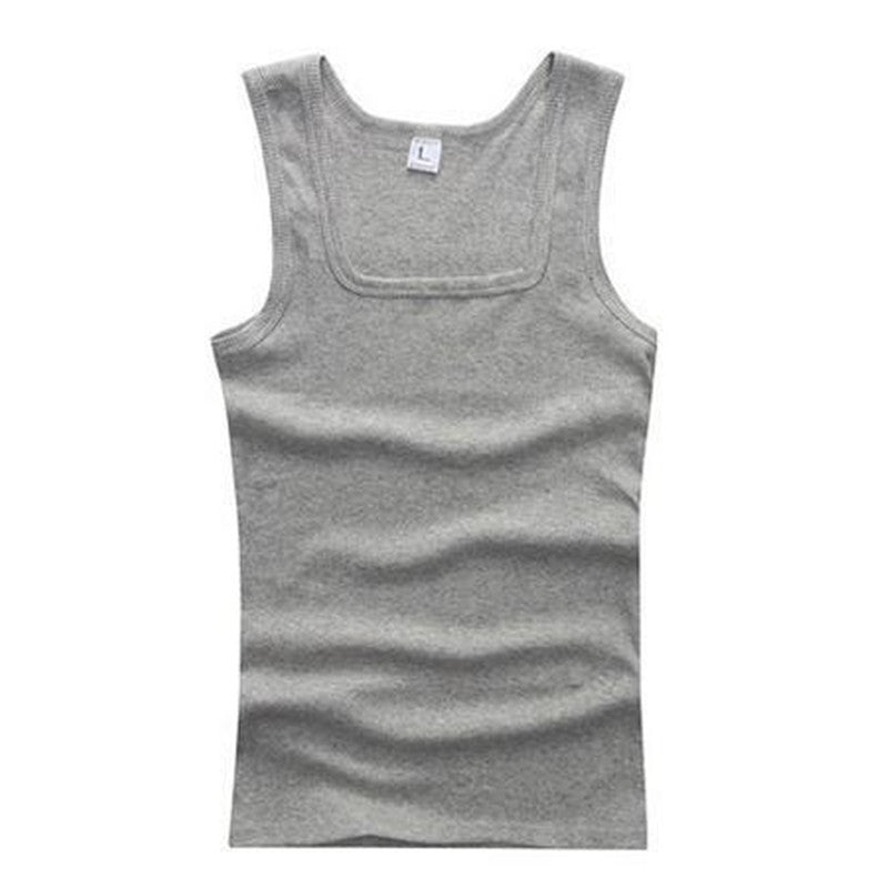 Men's square collar vest