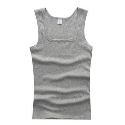 Men's square collar vest