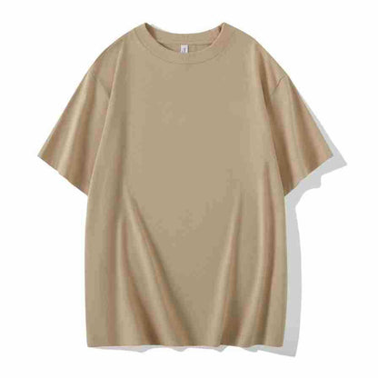 230g Heavy T-shirt Double Yarn Solona Round Neck Bottoming Shirt American Drop Shoulder