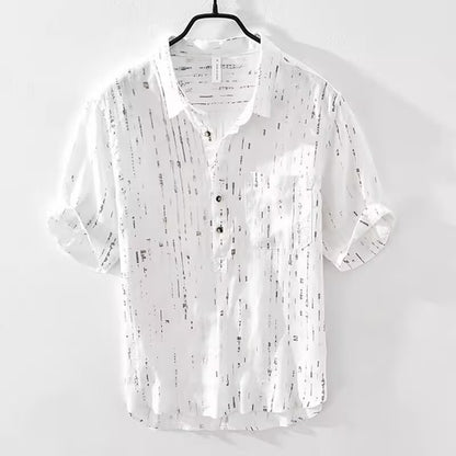 Summer Menswear Pu Shuai Short-sleeved T-shirt Lapel Polo Shirt
