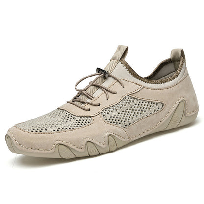 Breathable Slip On Driving Leather Shoes Men's Casual Shoes