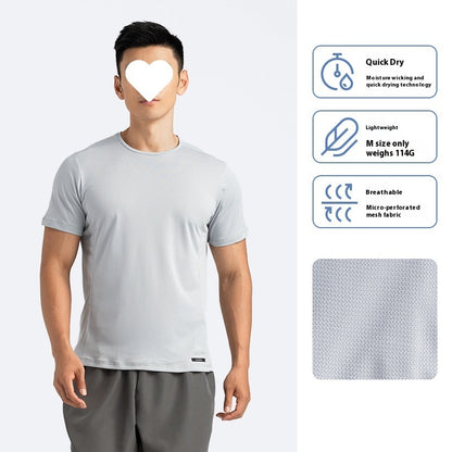 Men's Sports And Fitness Running Quick-drying Breathable T-shirt
