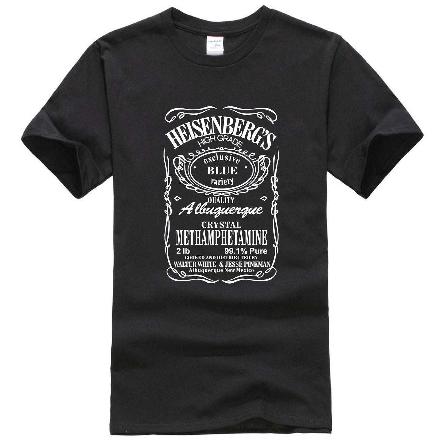 Letter Print Men's Crew Neck T-Shirt