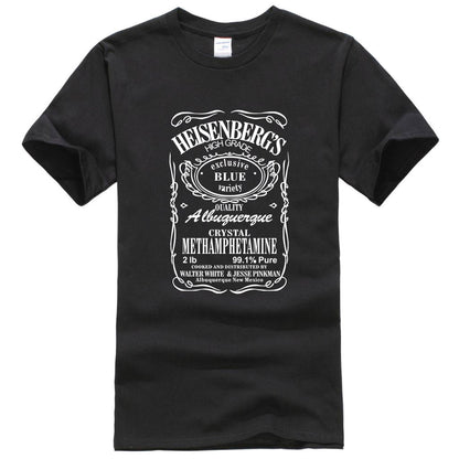 Letter Print Men's Crew Neck T-Shirt