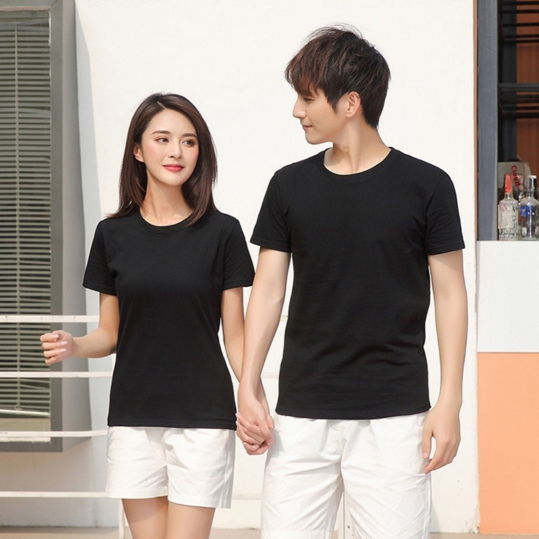 Men's solid color casual Ice Silk Quick-drying T-shirt