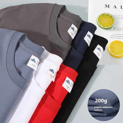 Liquid Ammonia Cotton Cool Feeling Short-sleeved Shirt
