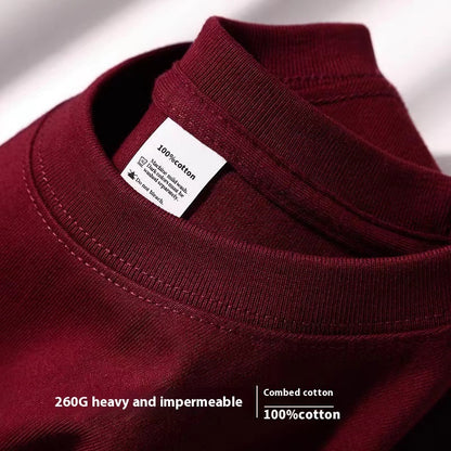 Loose Half Sleeve American Small Neckline Bottoming Shirt