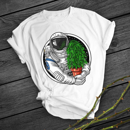 Simple And Creative Printing Short Sleeve
