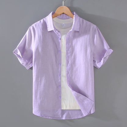 Men's Youth Casual Short-sleeved Shirt