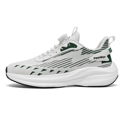Rotating Buckle Fly-kit Mesh Casual Sports Running Men's Shoes