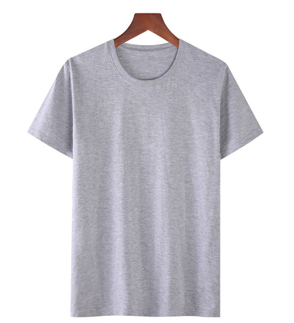 Solid Color Loose Half Sleeve Men's T-shirt