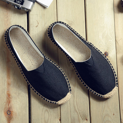 Fashionable Breathable Canvas Shoes Summer Linen Men