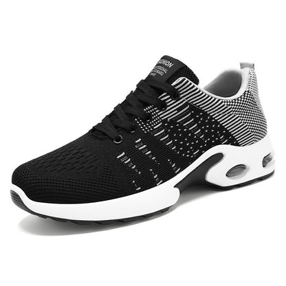 Men's Flyknit Mesh Breathable Casual Soft Sole Sneakers