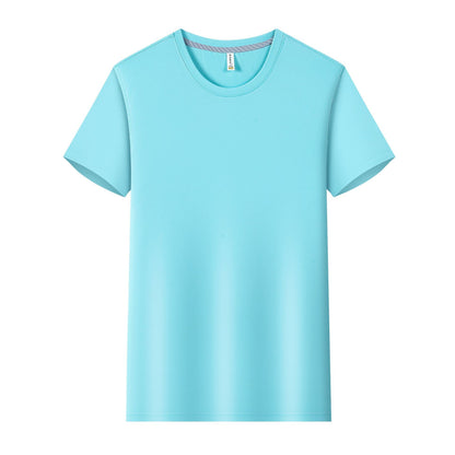 Ice Water Cube Brocade Ammonia Round Neck T-shirt