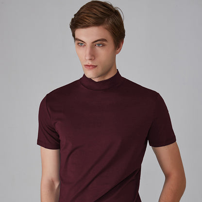 Men's Small Turtleneck Half Sleeve Bottoming Shirt