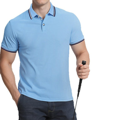 Summer Loose Lapels Short Sleeve Men