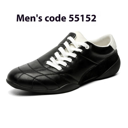 Oblique Lace-up Flat Retro Sports Casual Shoes