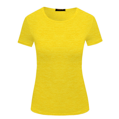 Fashionable Women's Solid Color Casual Short Sleeved Shirt