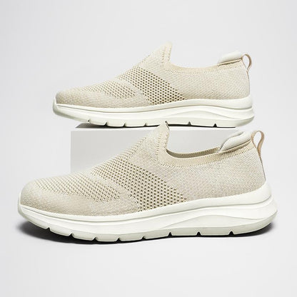 Sports Men's Extra Large Size Slip-on Mesh Flying Woven Light Casual Shoes