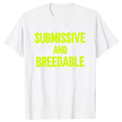 Obedient And Reproducible T-shirt Funny Humor Pure Cotton Neutral