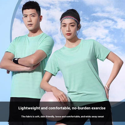 Crystal Silk Round Neck Quick-drying T-shirt