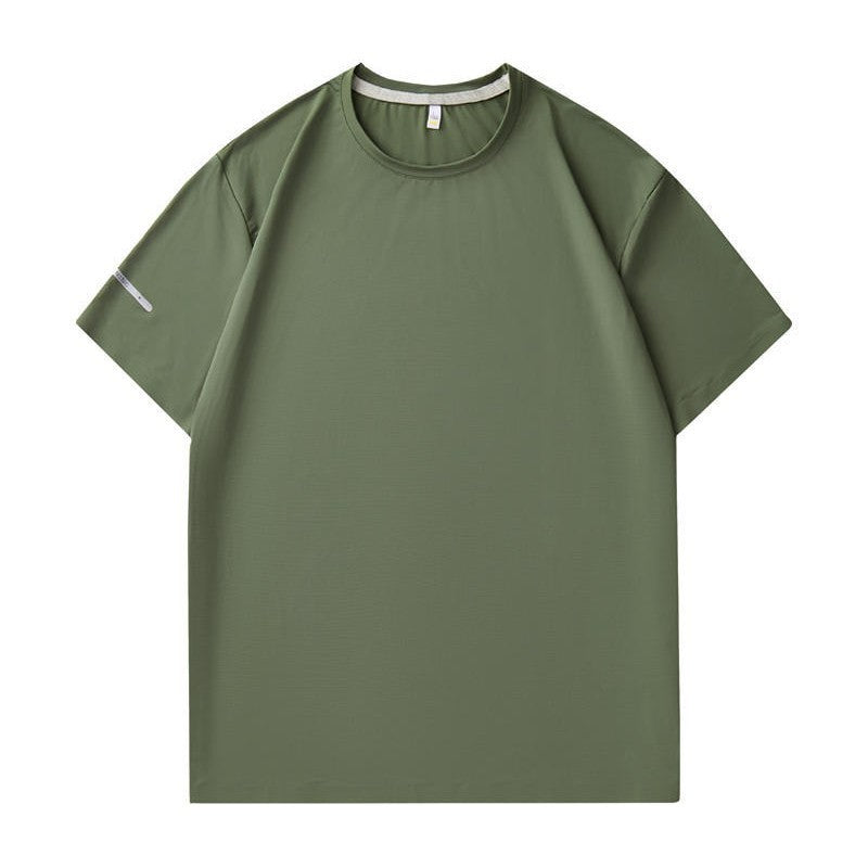 Seamless Nylon High-end Quick-drying T-shirt Round Neck Cool Feeling