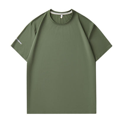 Seamless Nylon High-end Quick-drying T-shirt Round Neck Cool Feeling