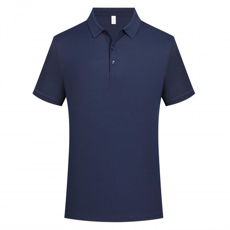 Male Solid Color Lapel Polo Shirt Lapel
