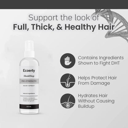 Ecoerty SheddStop Pro-Strength Hair Spray 200ml Pack of 2