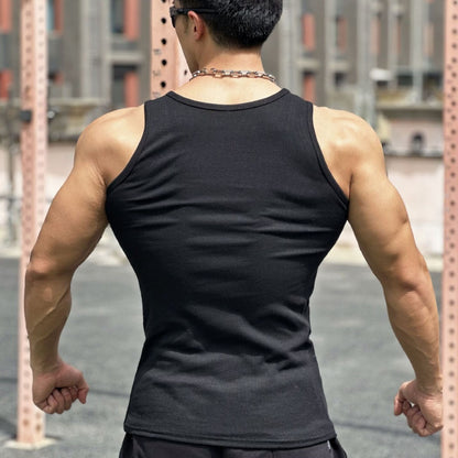 Men's Outdoor Leisure Exercise Sleeveless I-shaped Vest