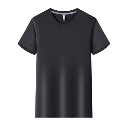 Ice Water Cube Brocade Ammonia Round Neck T-shirt