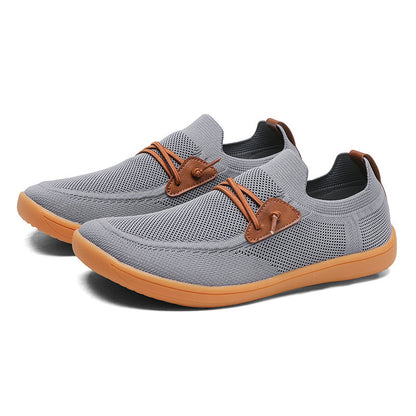 Breathable Mesh Surface Flying Woven Sports Casual Shoes Trendy Running Shoes