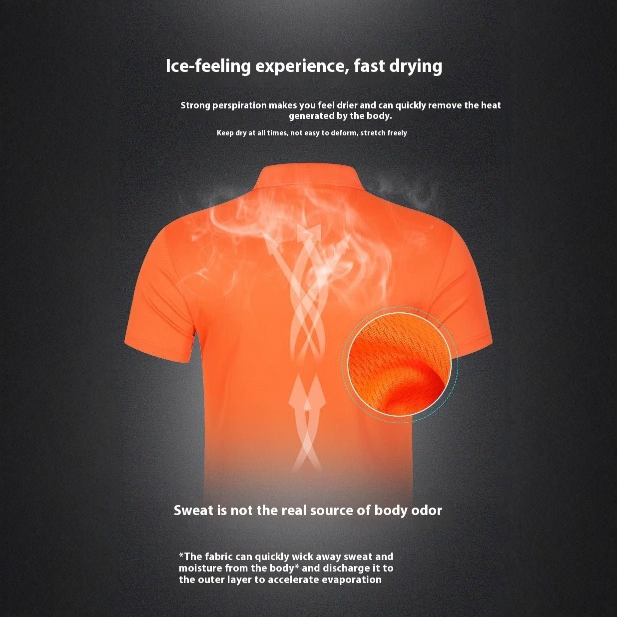 Quick-drying Polo Collar Work Clothes Simple And Comfortable Polo Shirt