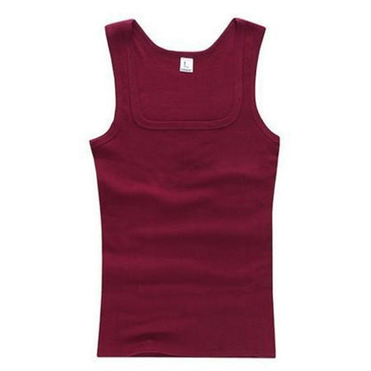 Men's square collar vest