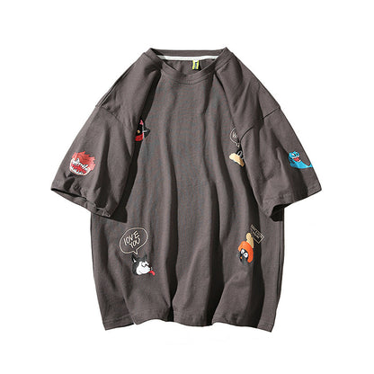 Cartoon trend short sleeve T-shirt