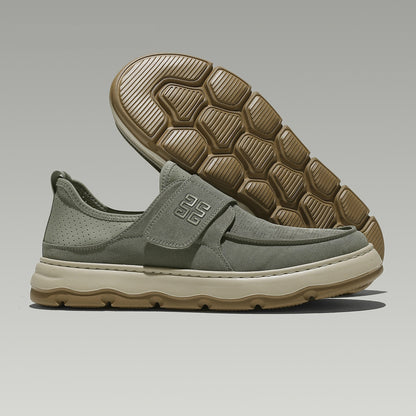 Perforated Breathable Velcro Casual All-matching Men's Shoes