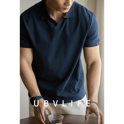 American-style Cotton Breathable Short-sleeved Polo Shirt