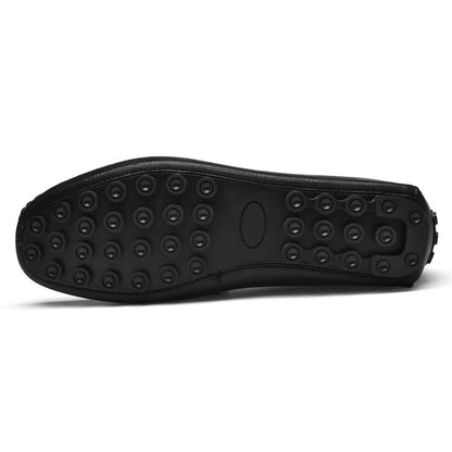 Summer New Leather Shoes Cowhide Gommino Increased 6CM Leisure