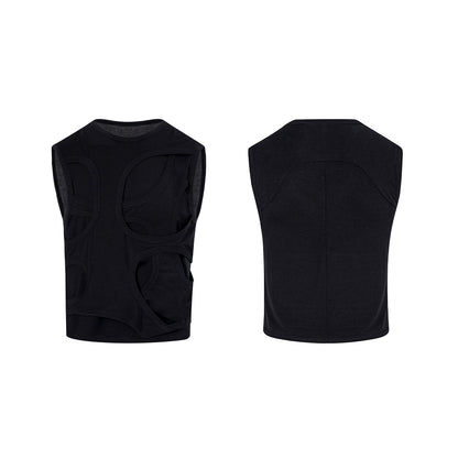 Men's Summer Solid Color Short Lyocell Vest