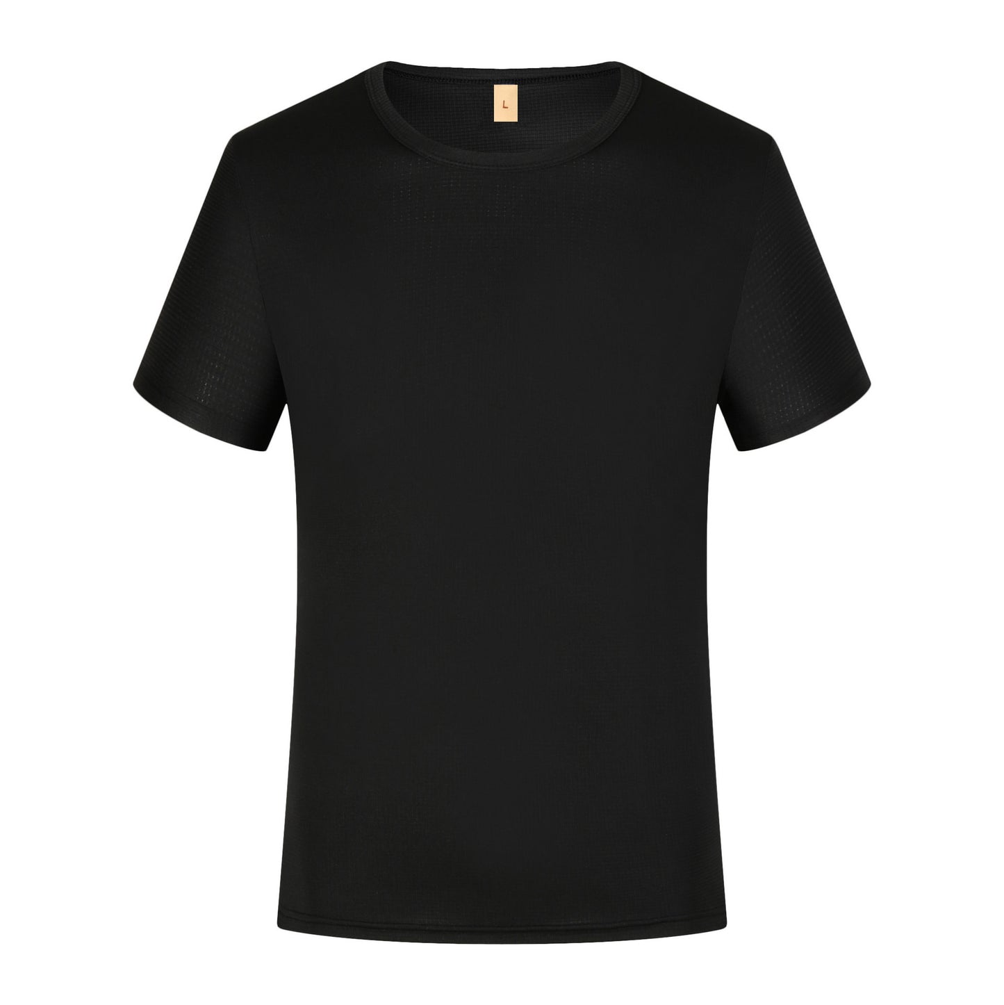 Summer Small Plaid Round Neck Short-sleeved Quick-drying T-shirt