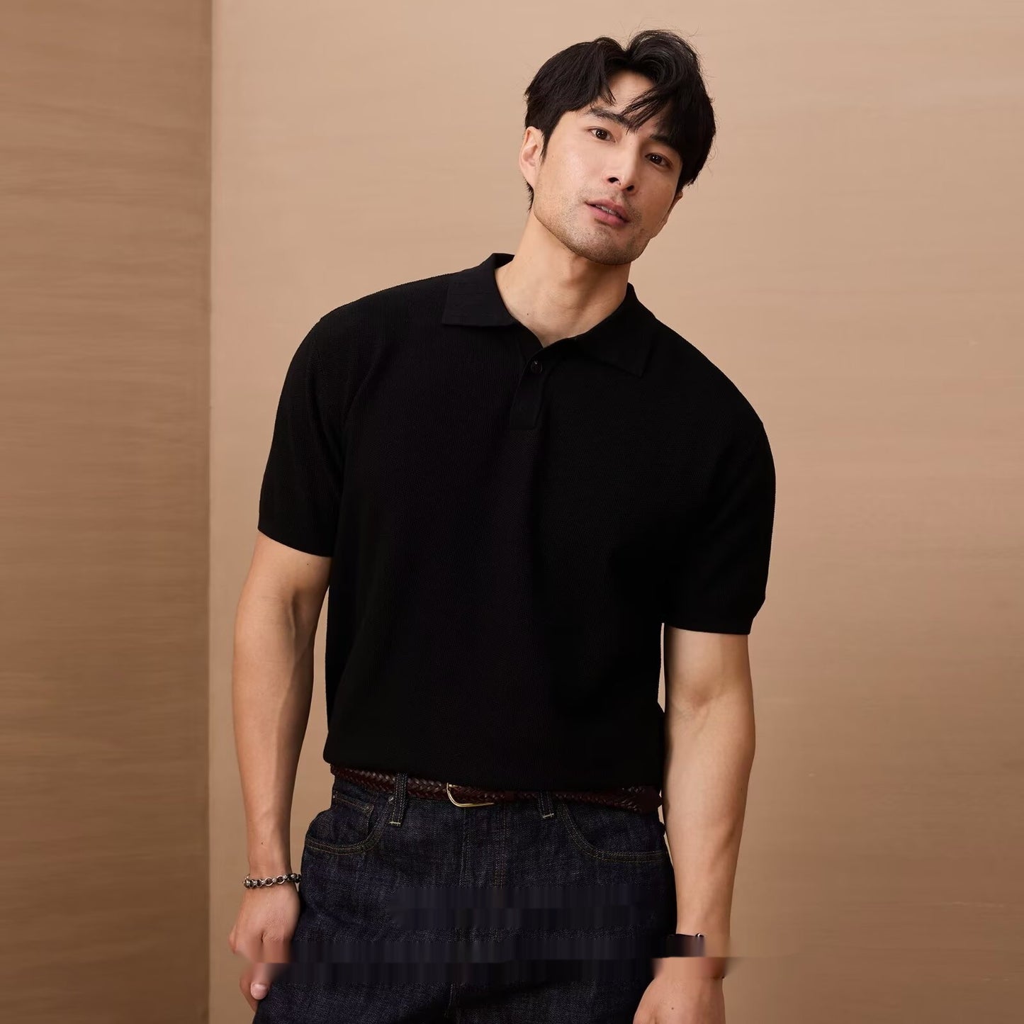 Men's Loose And Simple Solid Color Business Sweater