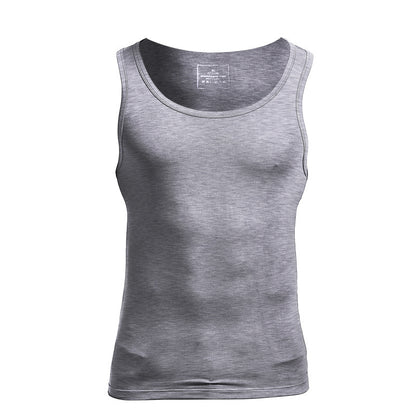 Men's Summer Fashionable Slim Fit Bodybuilding Bottoming Shirt