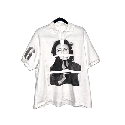 Short-sleeved Polo Shirt T-shirt Printed Pattern Top