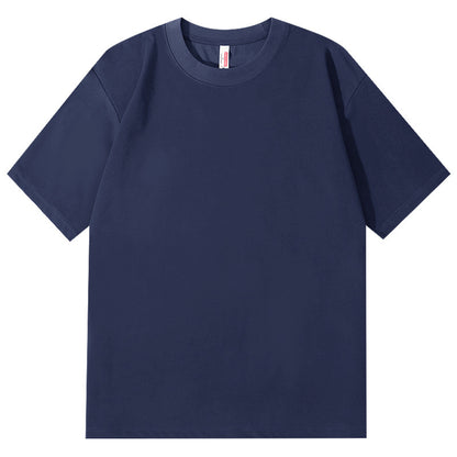 Ice Feeling Sorona Brushed T-shirt 220g American Round Neck Drop Shoulder