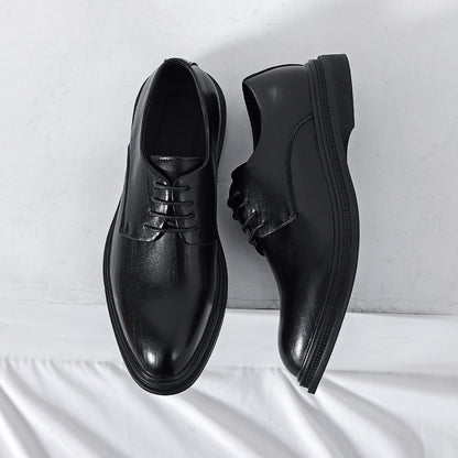 Summer British Phoenix Formal Business Suit Shoes Black Interior Height Increase