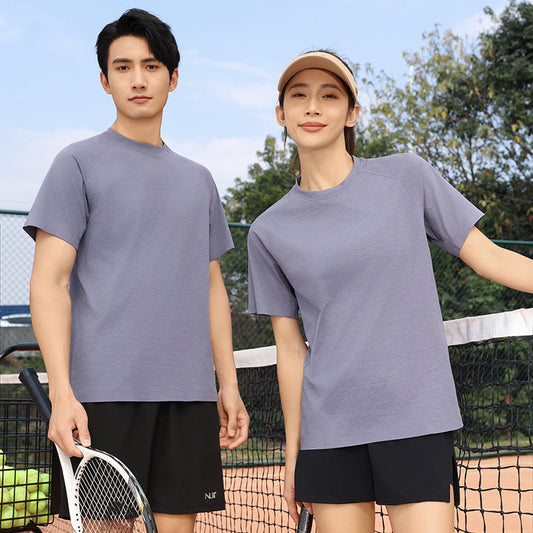 Seamless Raglan T-shirt Couple Outdoor Sports