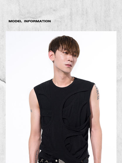 Men's Summer Solid Color Short Lyocell Vest